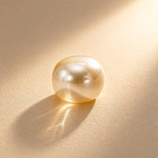 9.21 C Natural Round Milky Pearl 10.11 Ratti Moti
