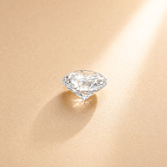 Cubic Zirconia 8.28 C Round Colourless 9.09 Ratti American Diamond