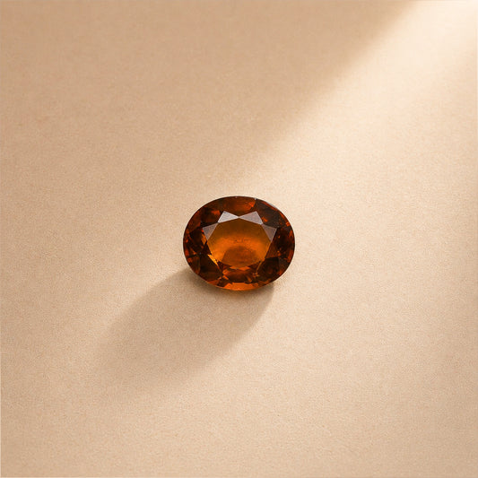 Natural 7.3 C Hessonite Oval 8.27 Ratti Gomed