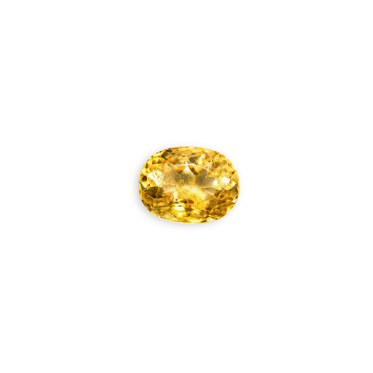 Natural 8.14 C Citrine Yellow Oval 8.94 Ratti Sunela