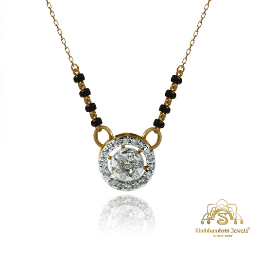 Radiant Circle Diamond Mangalsutra