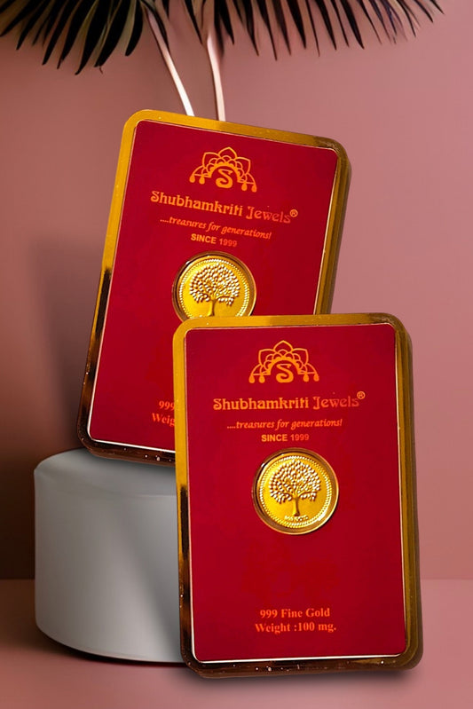24K 999 Fine Gold Coin 100mg | Festive Diwali, Dhanteras, Pooja & Corporate Gift