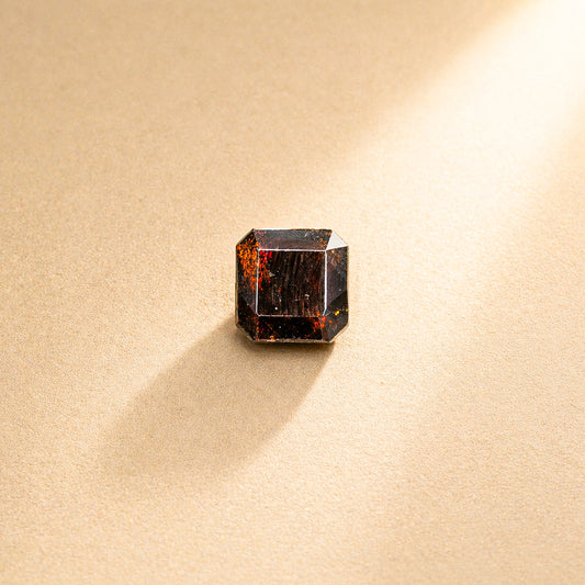 Natural 6.15 C Hessonite Orangish Rectangular 7.01 Ratti Gomed