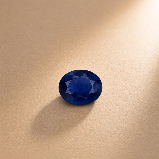 5.1 C Natural Blue Sapphire Oval 5.67 Ratti Neelam