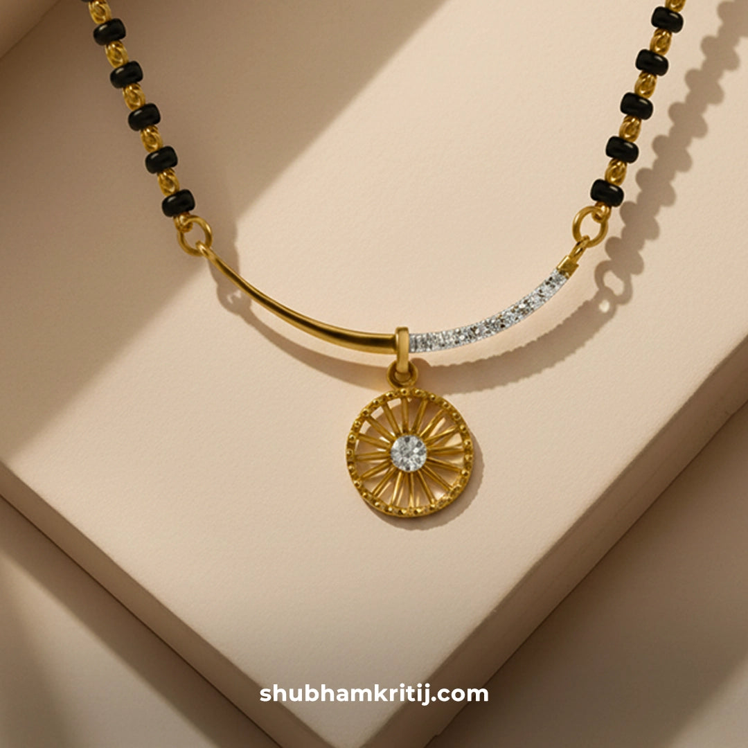 Elegant modern mangalsutra design
