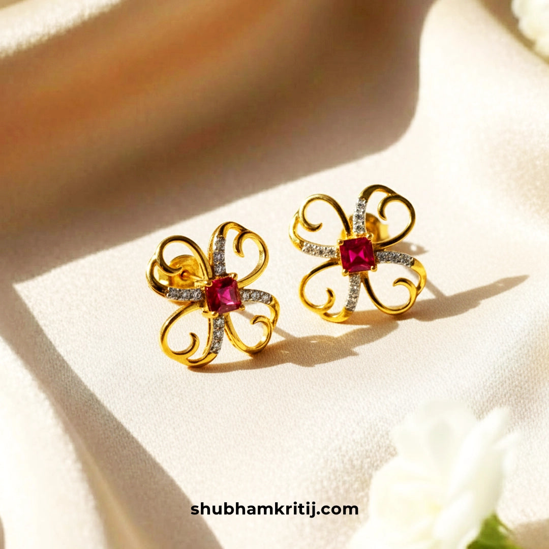 Luxury gemstone earrings for women