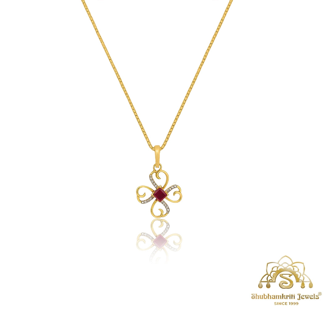 Ruby and diamond matching set