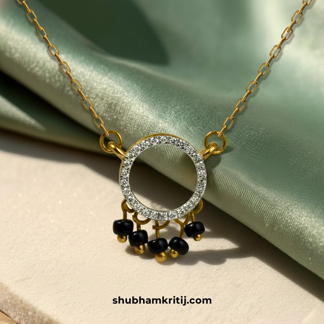 Fine jewelry diamond mangalsutra