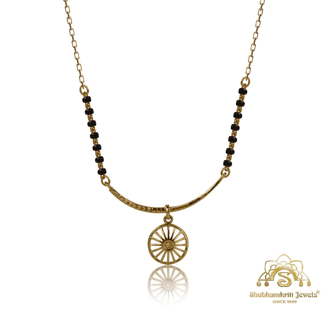 Fine jewelry wheel mangalsutra for women