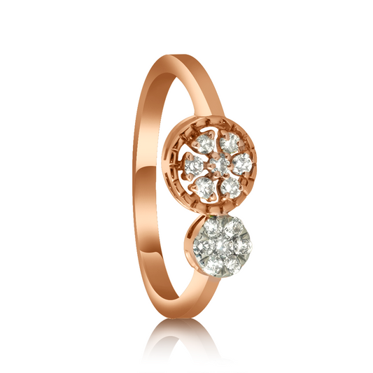 Twin Aura Diamond Ring