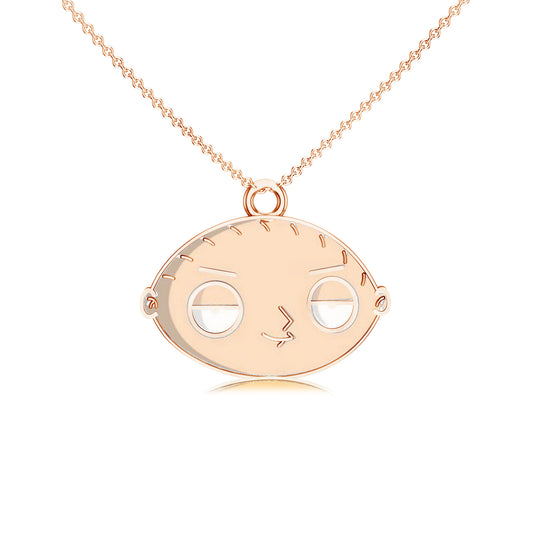 Rose Gold Stewie Character Pendant