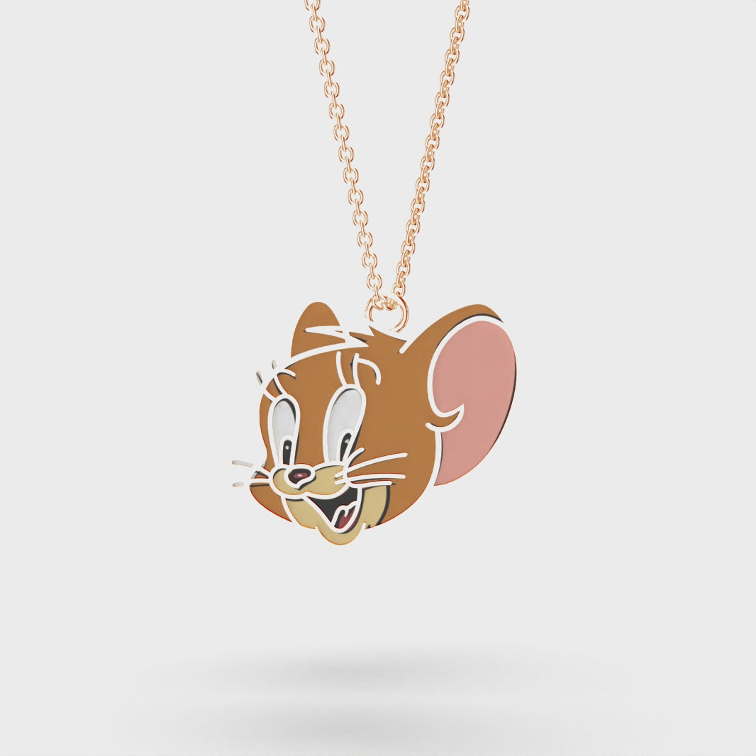 Rose Gold Jerry Character Pendant