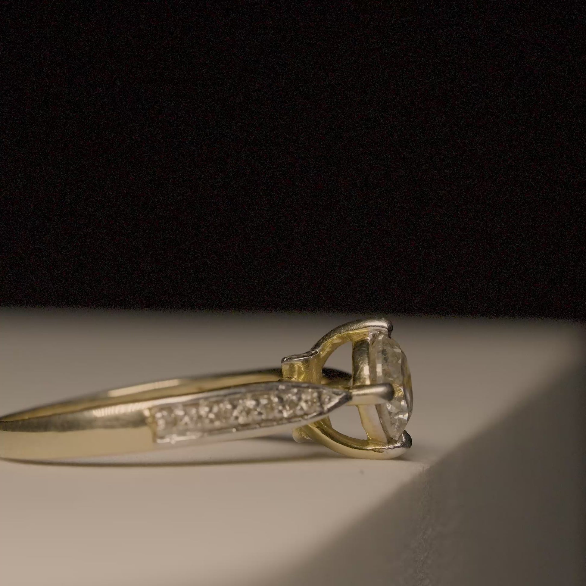 14K Solid Gold Classic Solitaire Diamond