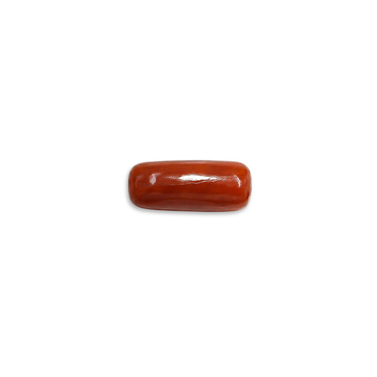Natural 5.55 C Red Coral Cylindrical 6.04 Ratti Moonga