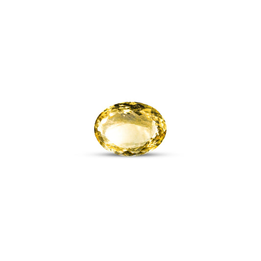 Natural 6.35 C Citrine Yellow Oval 6.97 Ratti Sunhela